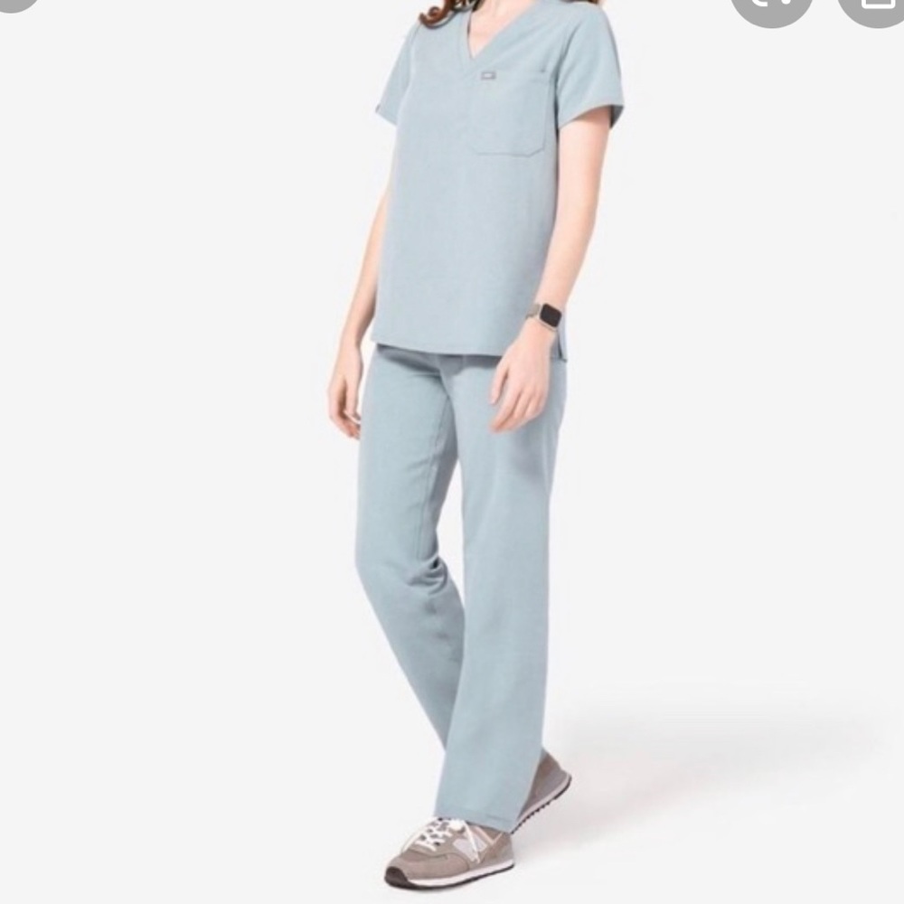 NEW Figs Kade Cargo Scrub Pant DUSTY BLUE seasonal